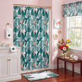 Palm Floral Shower Curtain, Bath Rug, Hand Towels, Valance, Hooks Q35424