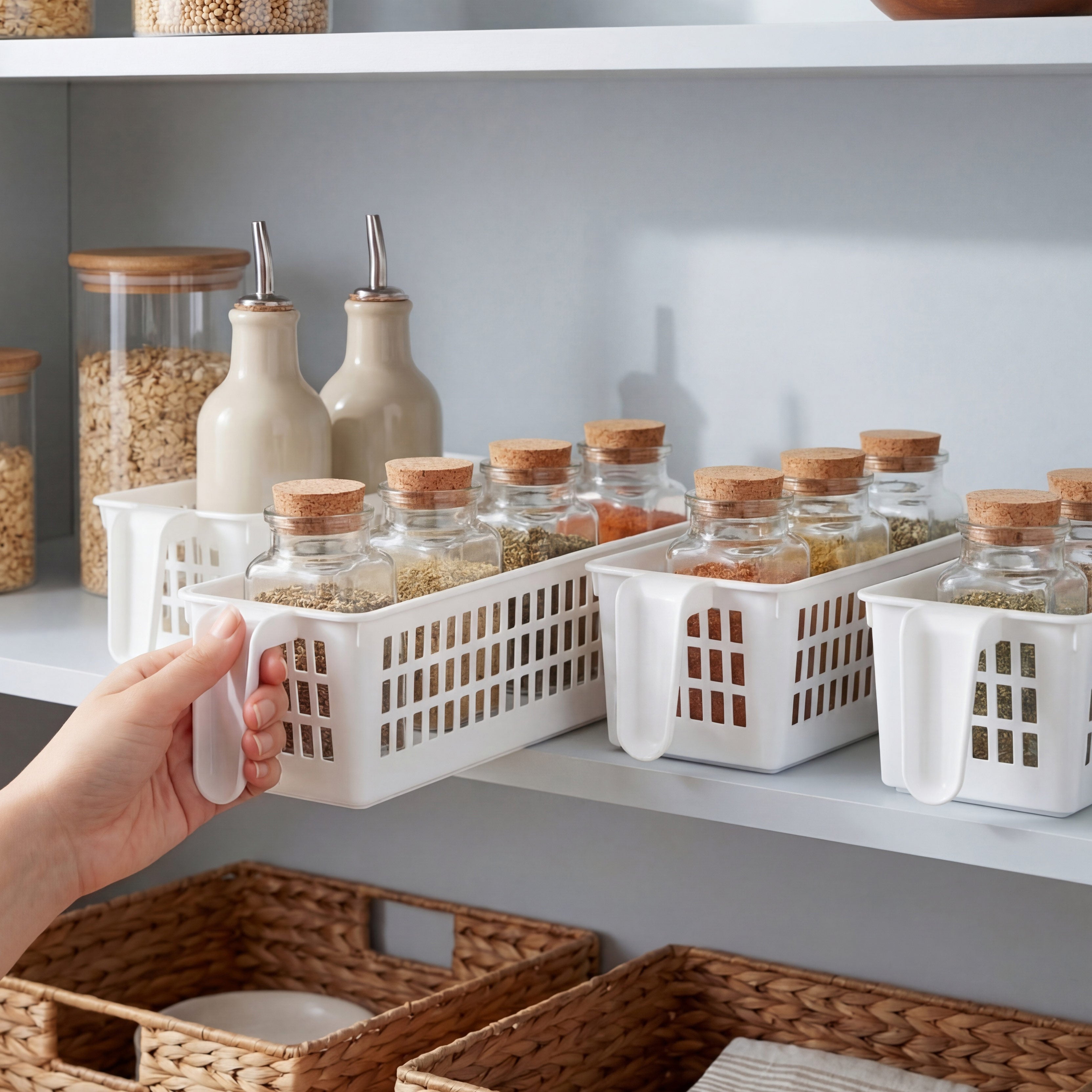 Pantry Basket Organizer Sets J11868