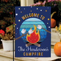 Personalized Campfire Double-Sided Garden Flag