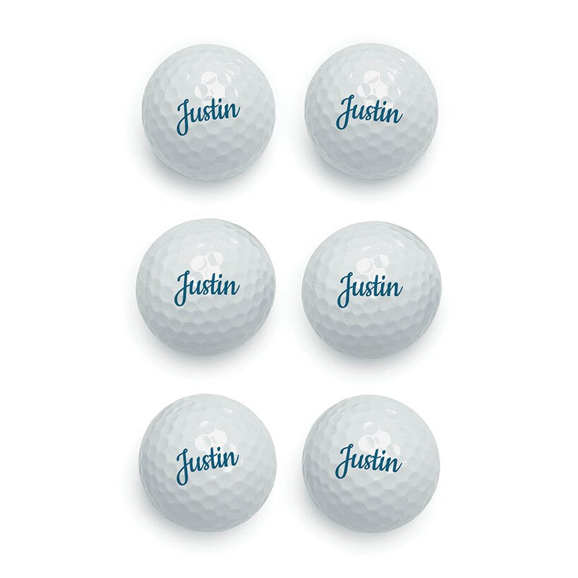 Personalized Name Golf Balls Set of 6