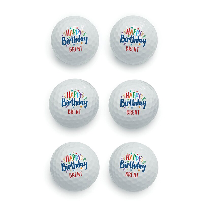 Personalized Name Golf Balls Set of 6