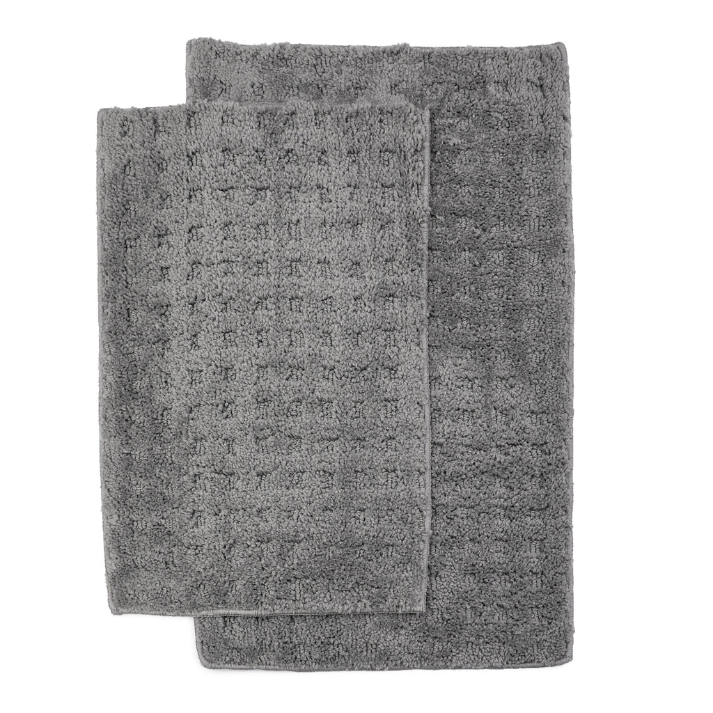 Homewear Soft Sensations Waffle Bath Set with Non-Skid Backing, 2-Pc.