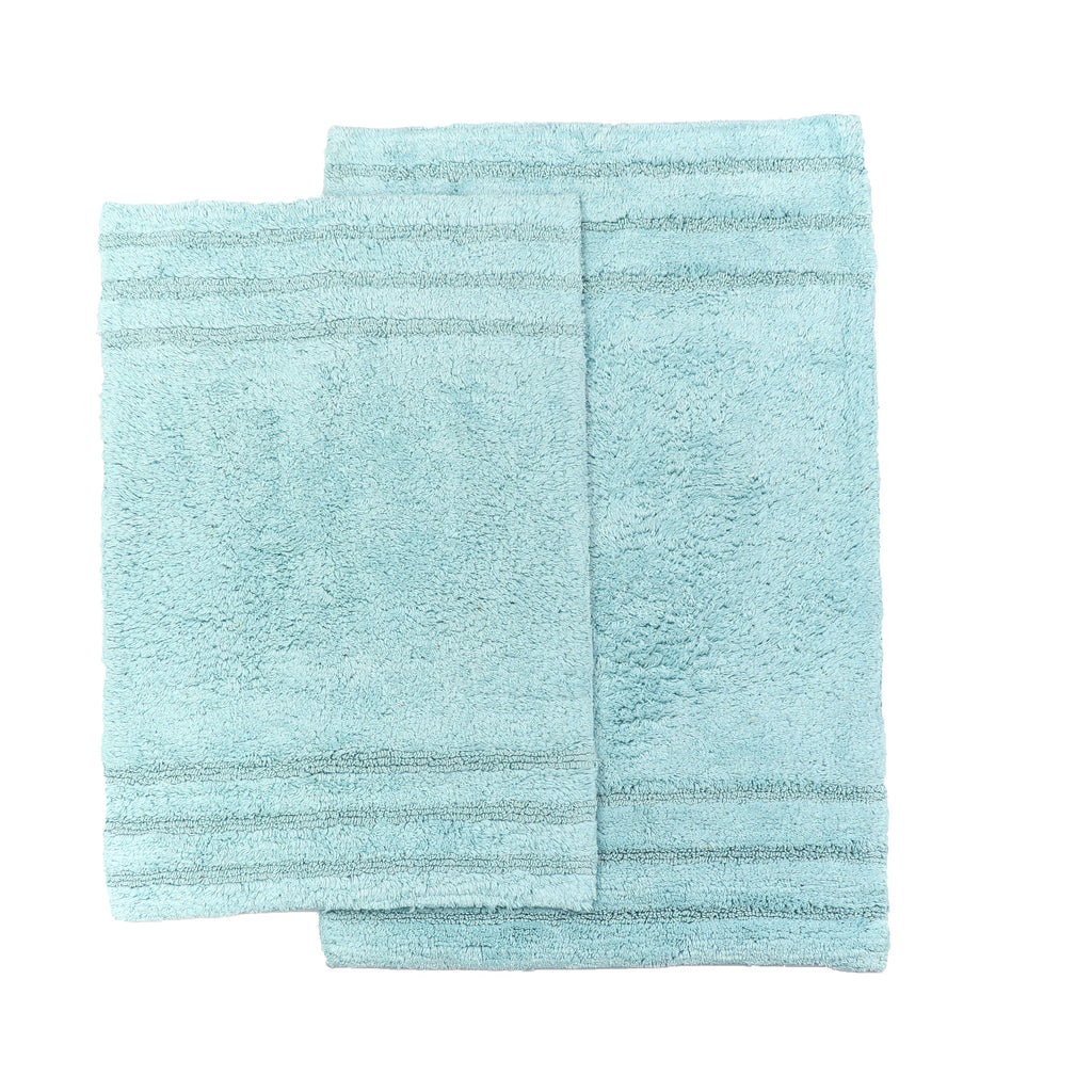 Homewear Sanibel End Border Cotton Bath Rug Set 2-Pc.