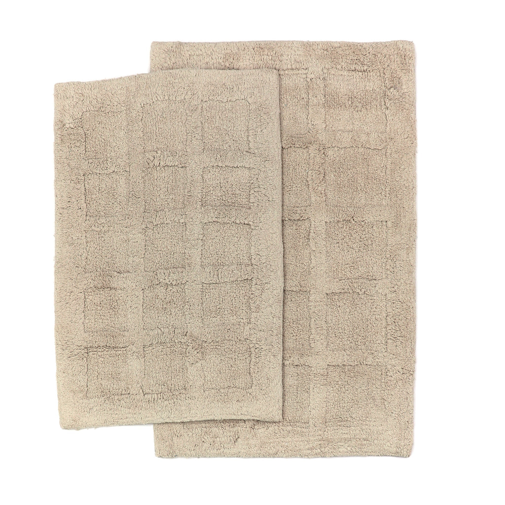 Homewear Sanibel Windowpane Bath Rug Set, 2-Pc.