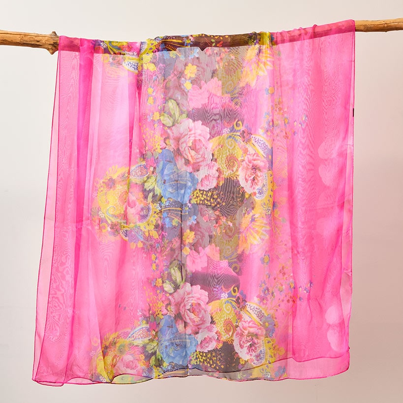 Women's Sheer and Lightweight Chiffon Scarf