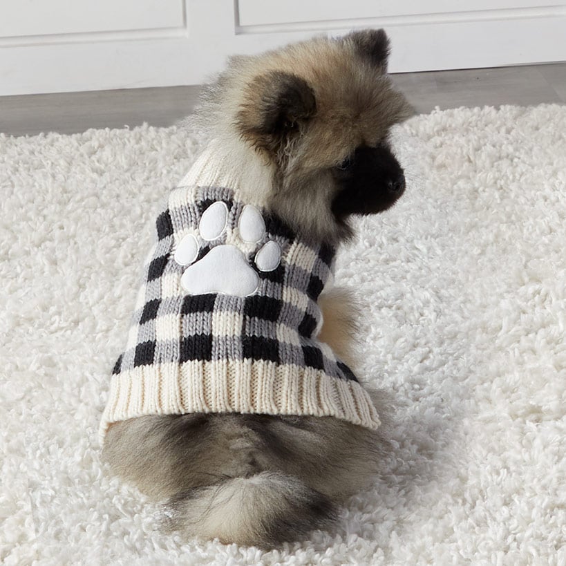 Buffalo Check Pet Sweater