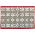 Snowflake Pattern Area Rug