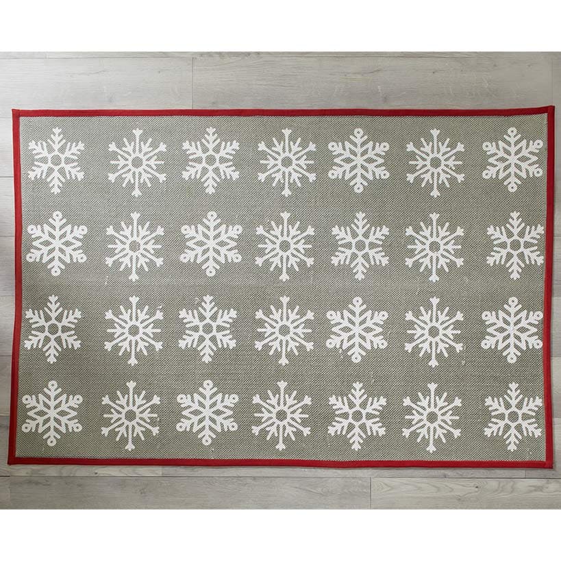 Snowflake Pattern Area Rug