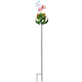 Solar Flower and Butterfly Garden Stake
