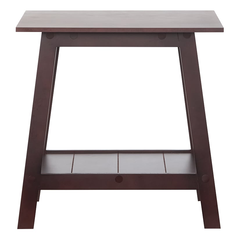 Wood Rectangular 2-Tier Accent Side Table
