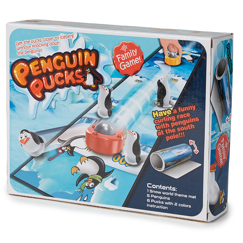 Family Fun Tabletop Game Penguin Pucks