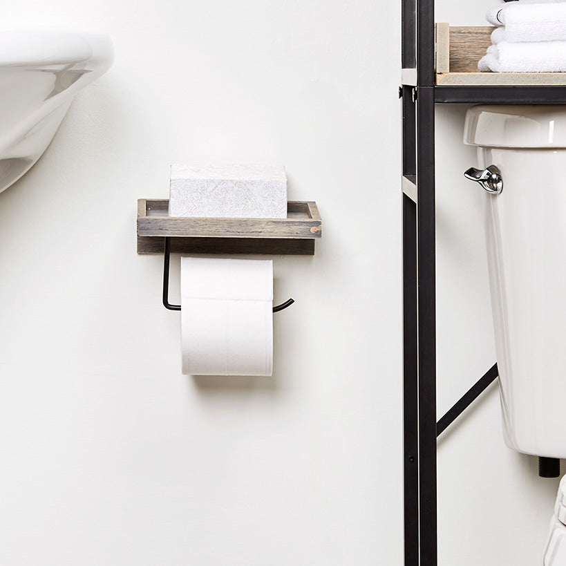 Farmhouse Bathroom Furniture Collection in Metal and Wood