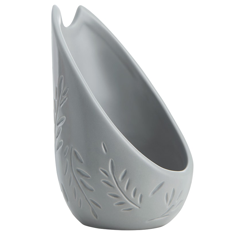 Embossed Upright Spoon Rest Utensil Holder