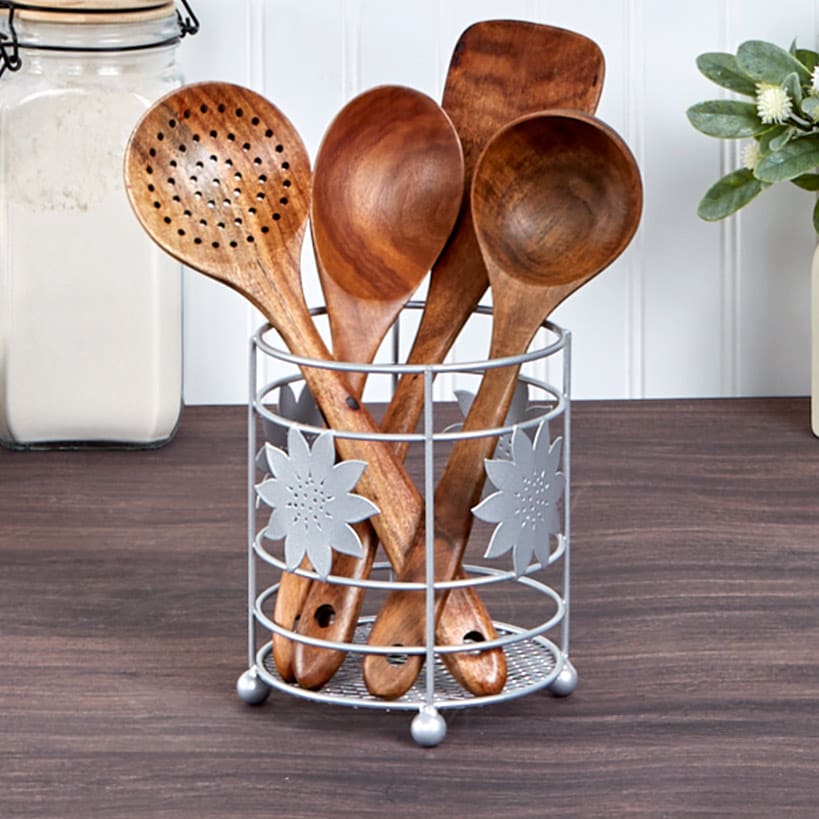 Sunflower Utensil Holder
