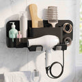 Wall-Mounted Silicone Hair Dryer and Accessories Holder