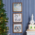 Framed Christmas Wall Art Trio