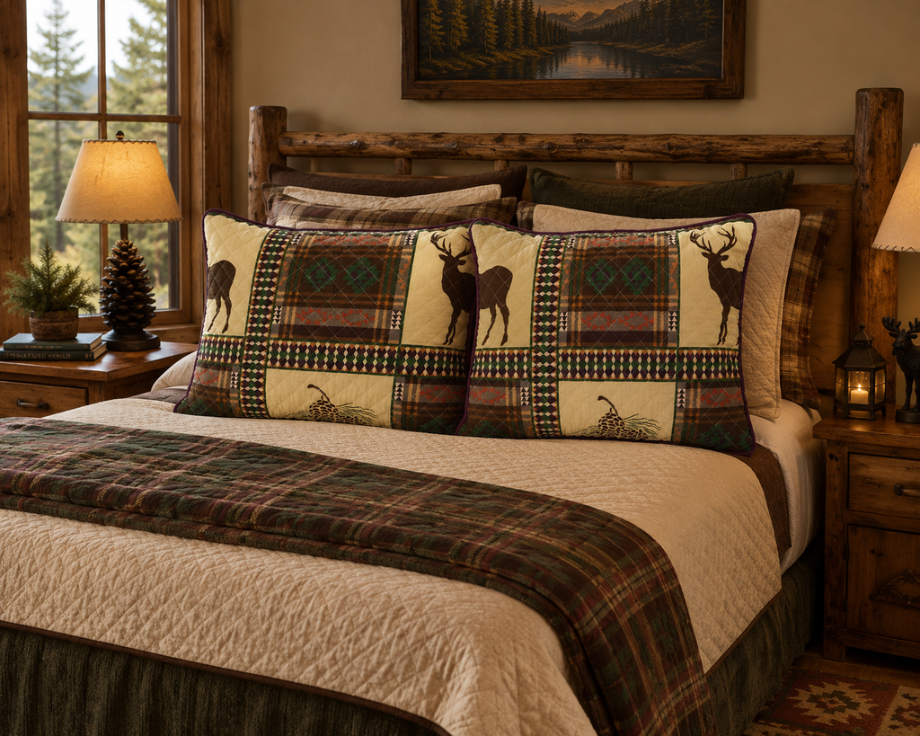 Wild Lodge Quilted Standard Sham