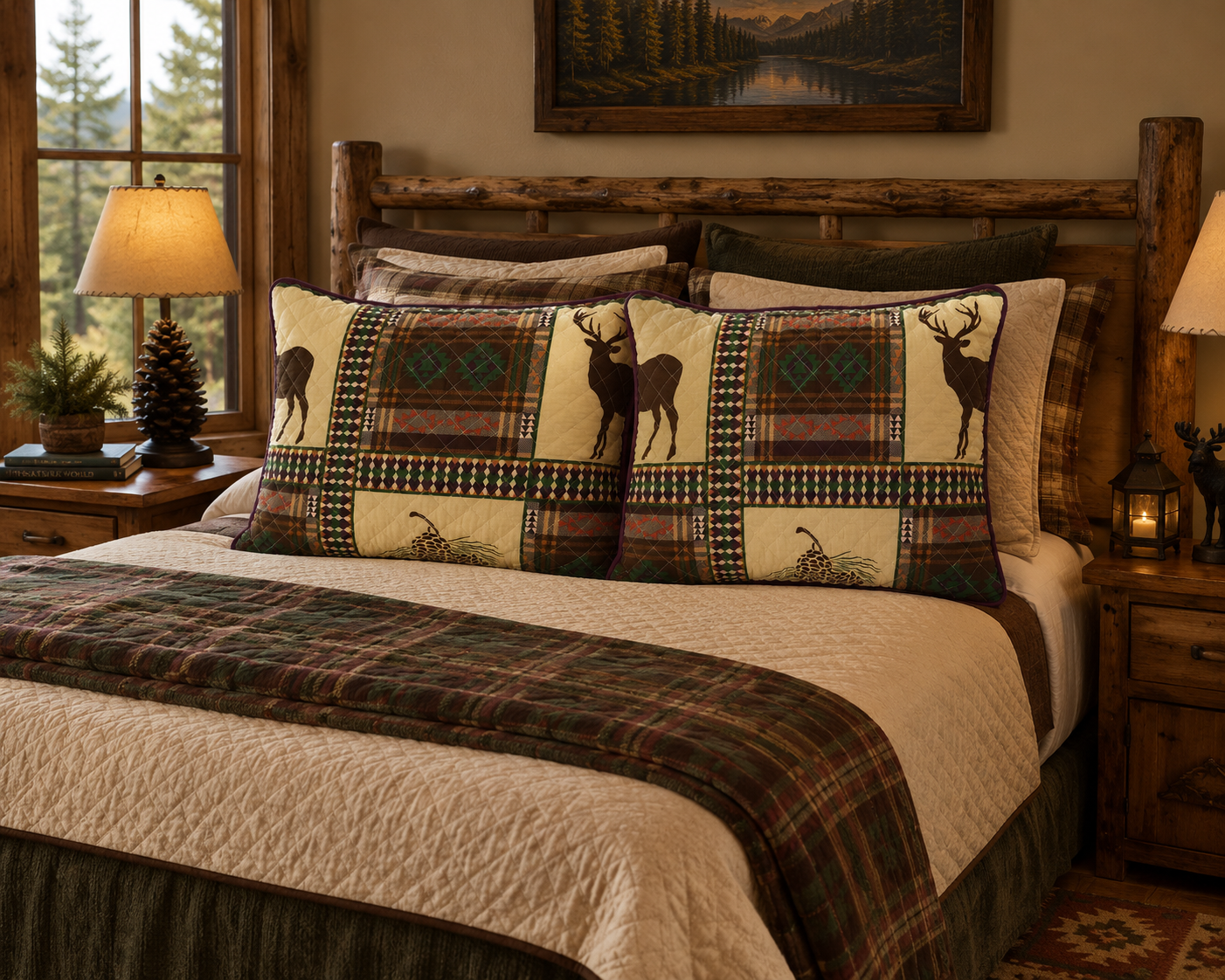 Wild Lodge Quilted Standard Sham