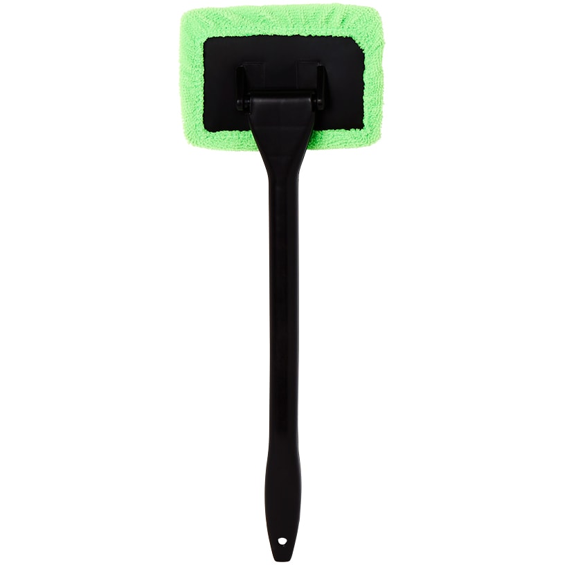 Windshield Cleaning Tool Wand With Microfiber Pad Ergonomic Handle