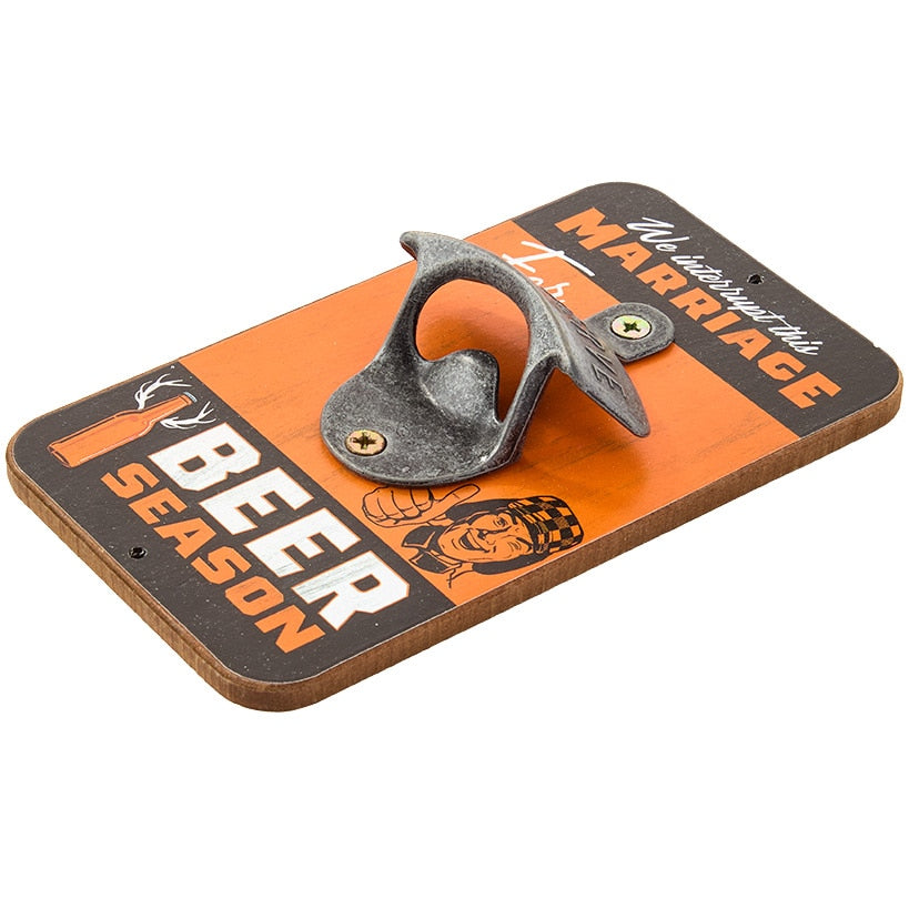 Vintage Wall-Mount Bottle Openers