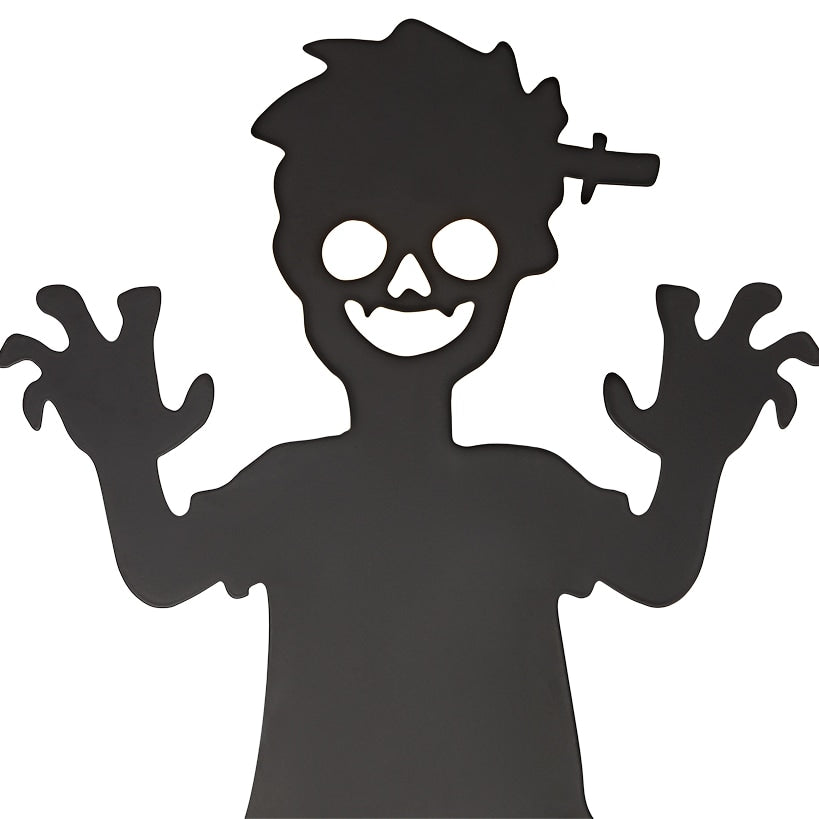 Halloween Zombie Stake Boy or Girl Silhouette