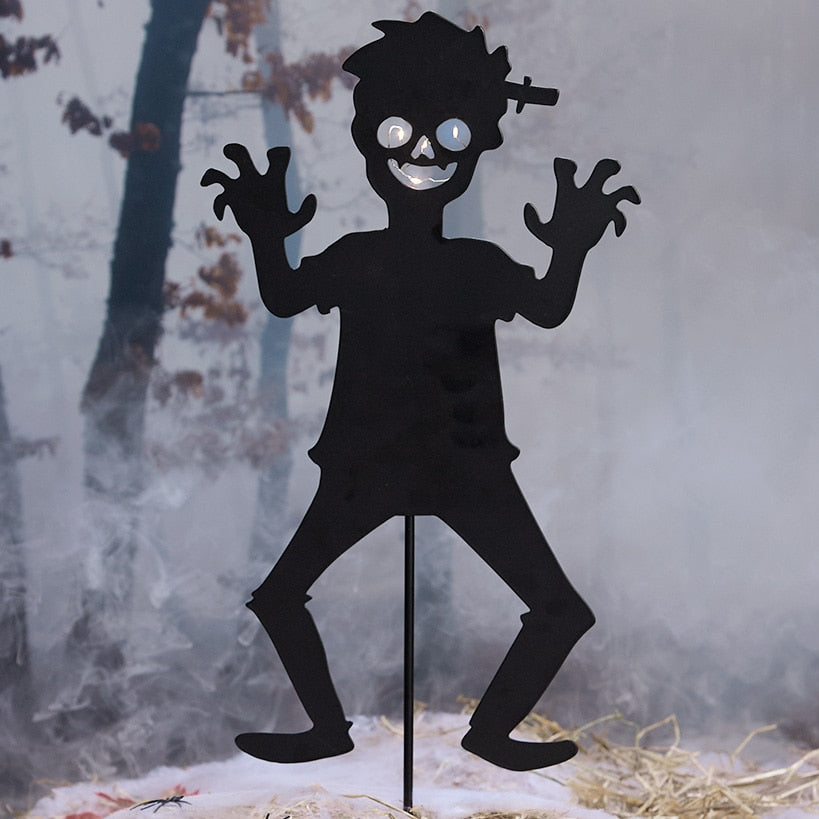 Halloween Zombie Stake Boy or Girl Silhouette