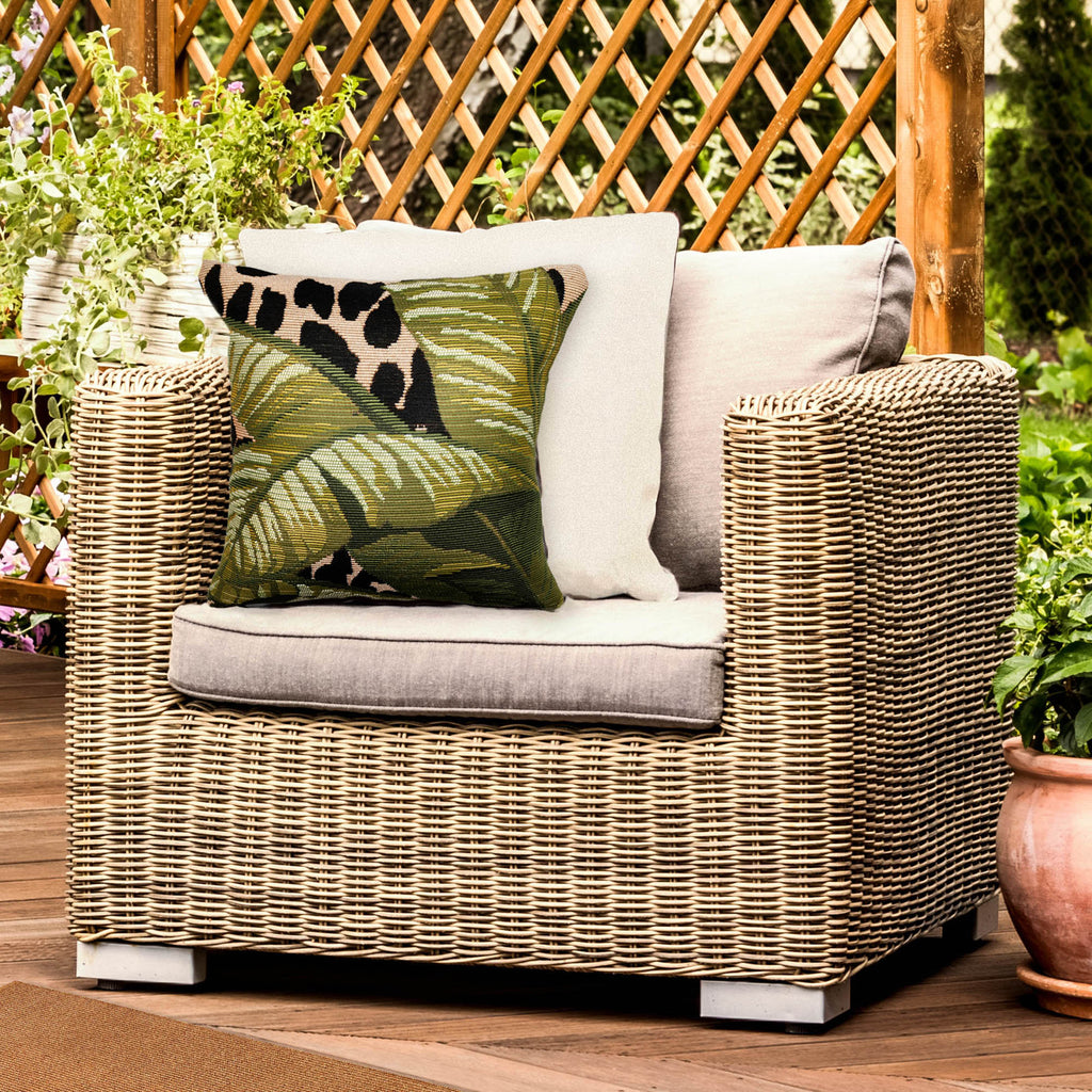 Marina Safari Indoor Outdoor Throw Pillow