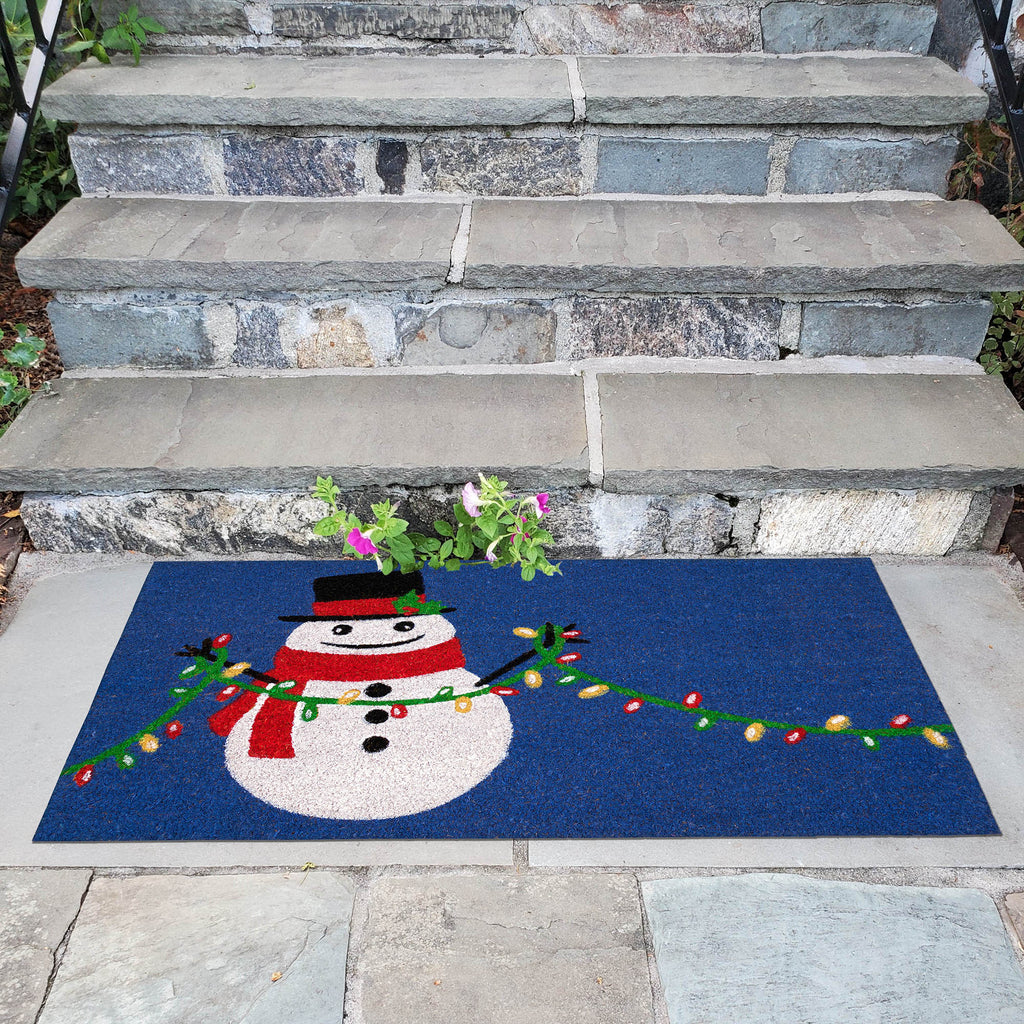 Natura Frosty And Bright Coir Doormat with Non-Slip Backing