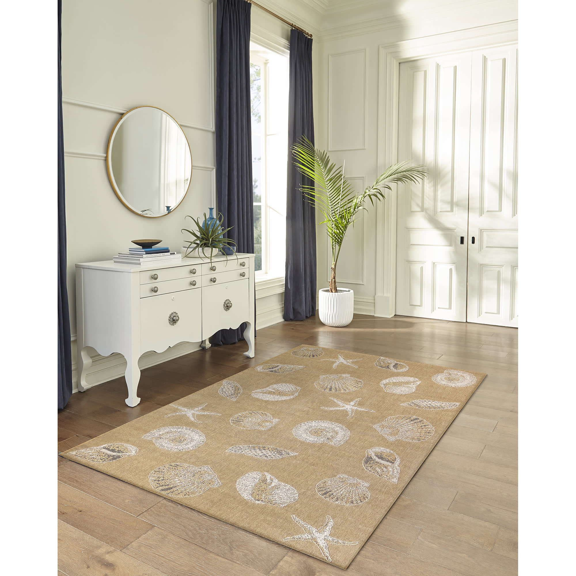 Carmel Shells Indoor Outdoor Area Rug