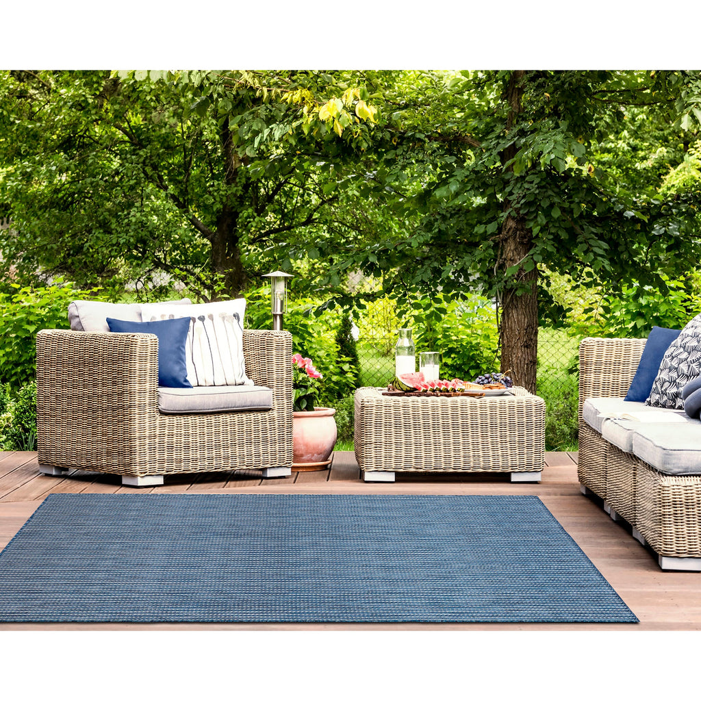 Carmel Texture Stripe Indoor Outdoor Area Rug