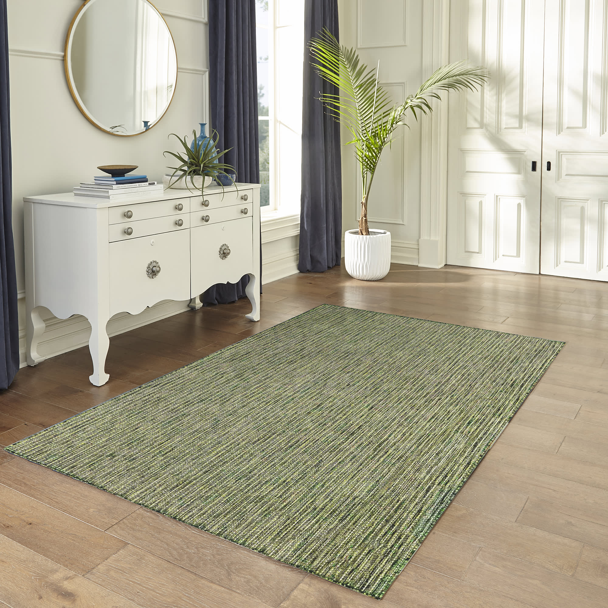 Carmel Texture Stripe Indoor Outdoor Area Rug