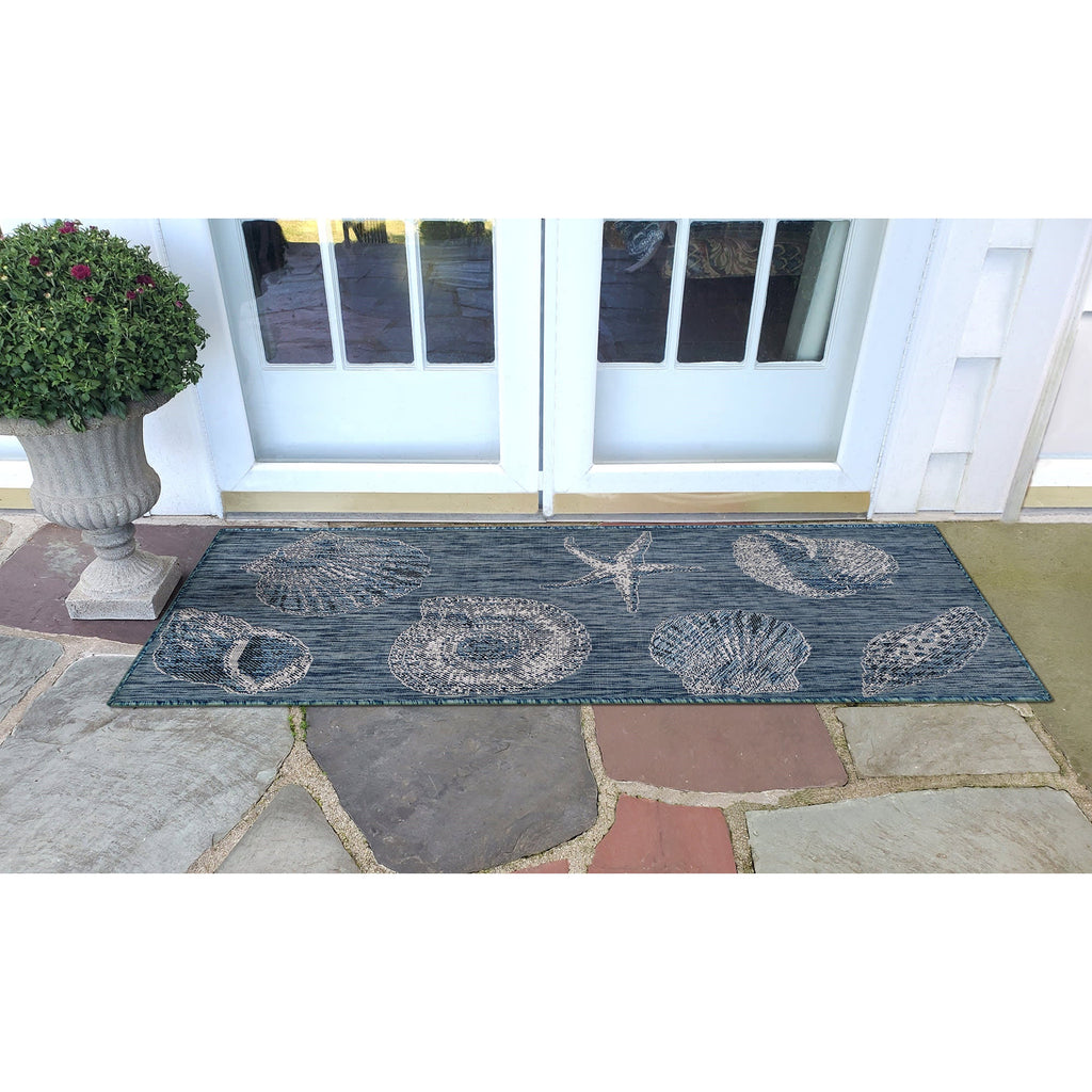 Carmel Shells Indoor Outdoor Area Rug