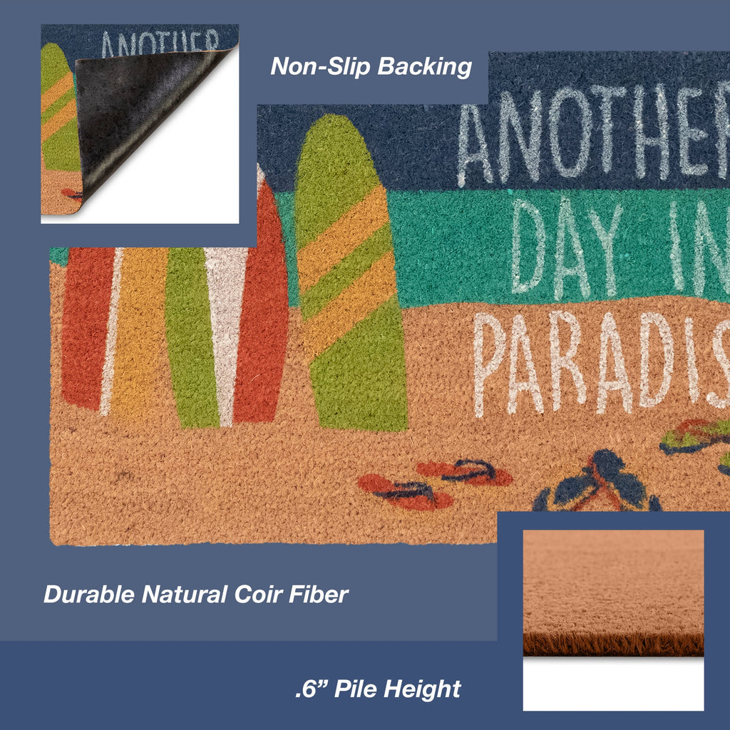 Natura Beach Paradise Coir Doormat with Non-Slip Backing