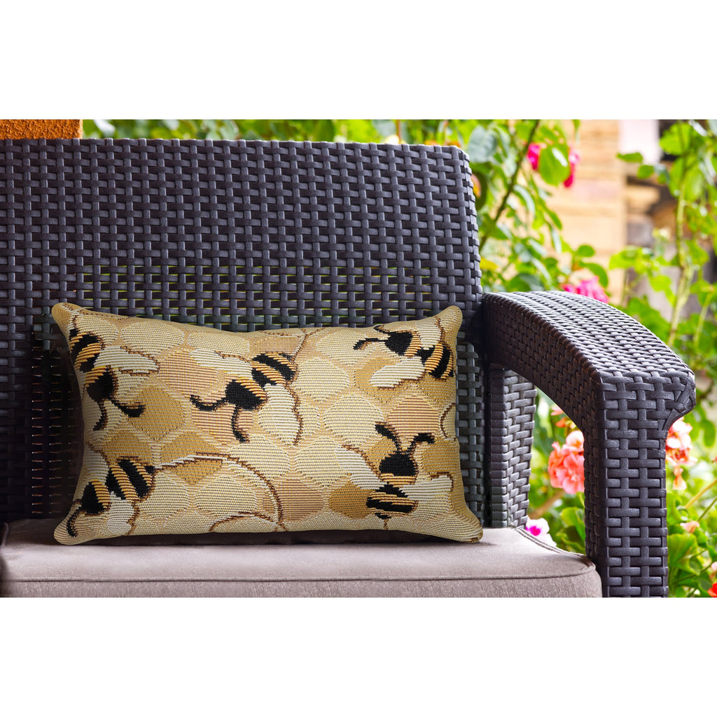 Marina Bee Free Indoor Outdoor Throw Pillow