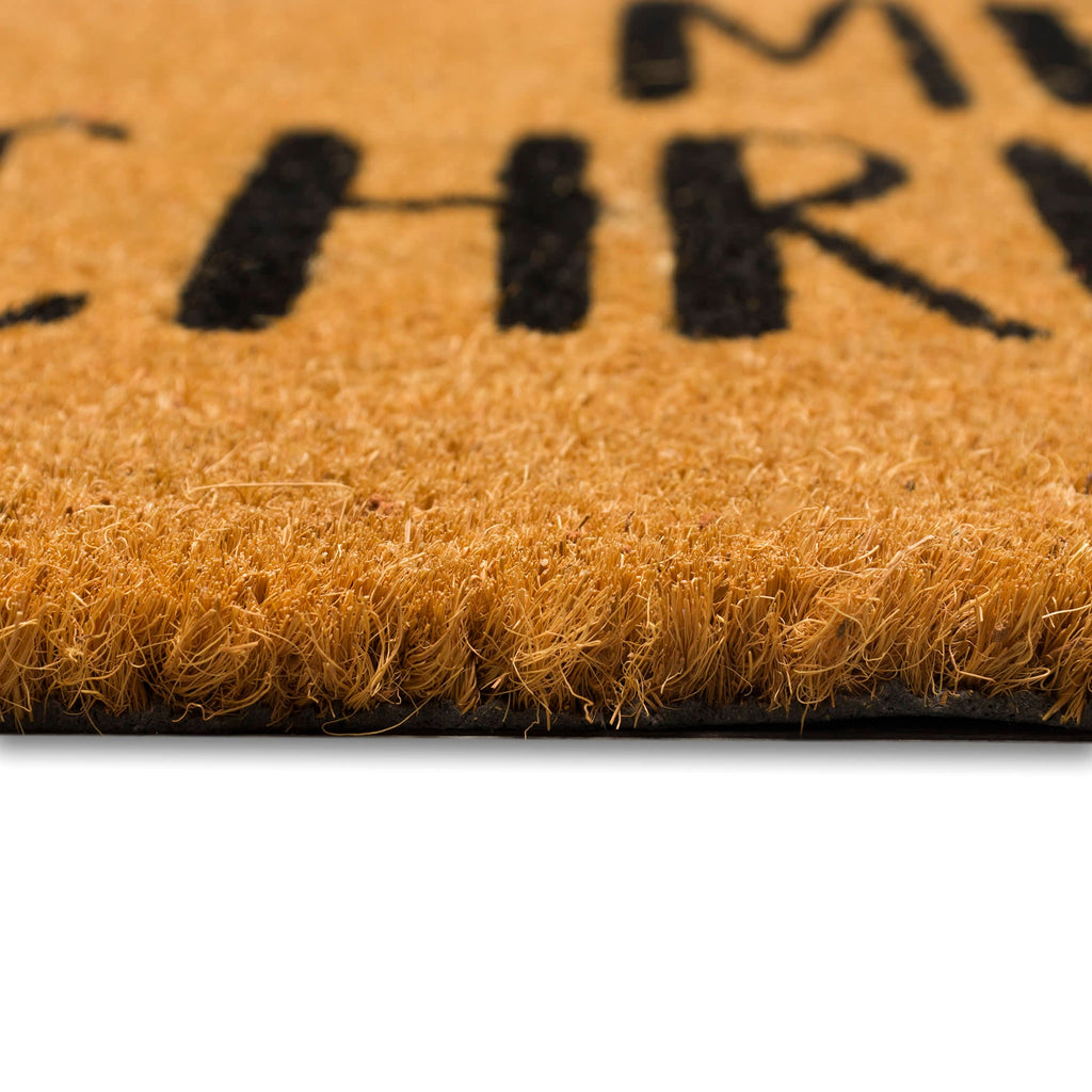 Natura Merry Christmas Santa Coir Doormat with Non-Slip Backing