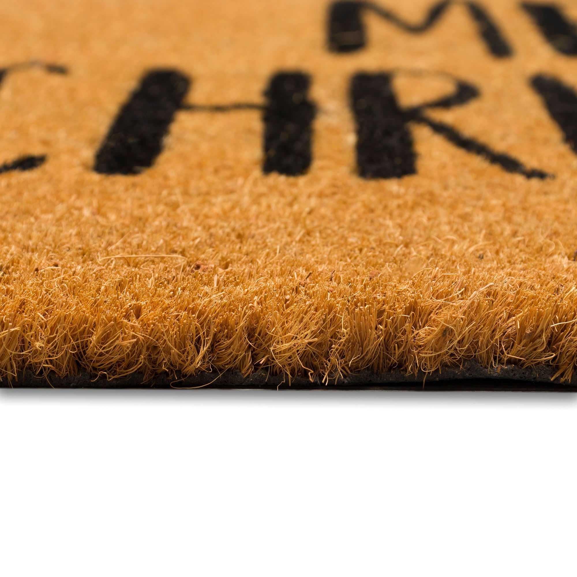 Natura Merry Christmas Santa Coir Doormat with Non-Slip Backing