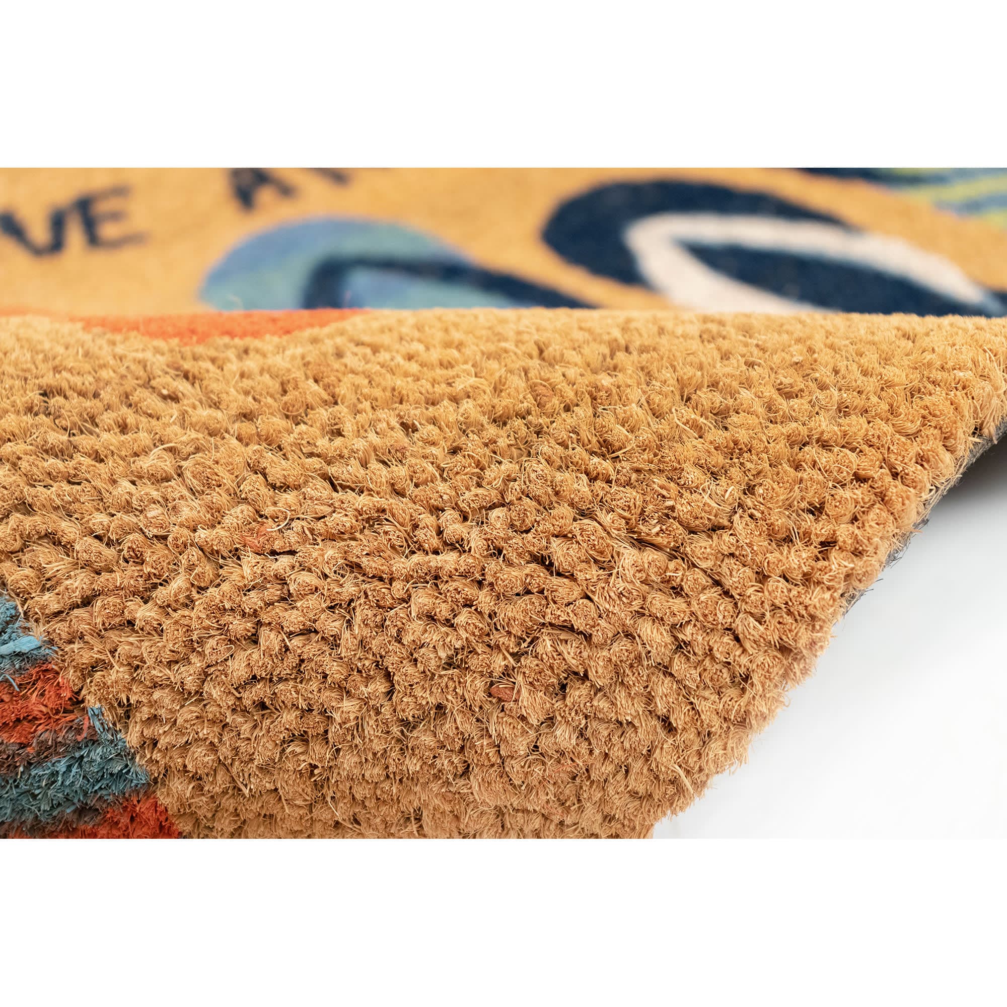 Natura Flip Flops Ombre Coir Doormat with Non-Slip Backing