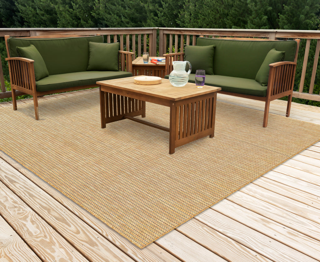 Carmel Texture Stripe Indoor Outdoor Area Rug