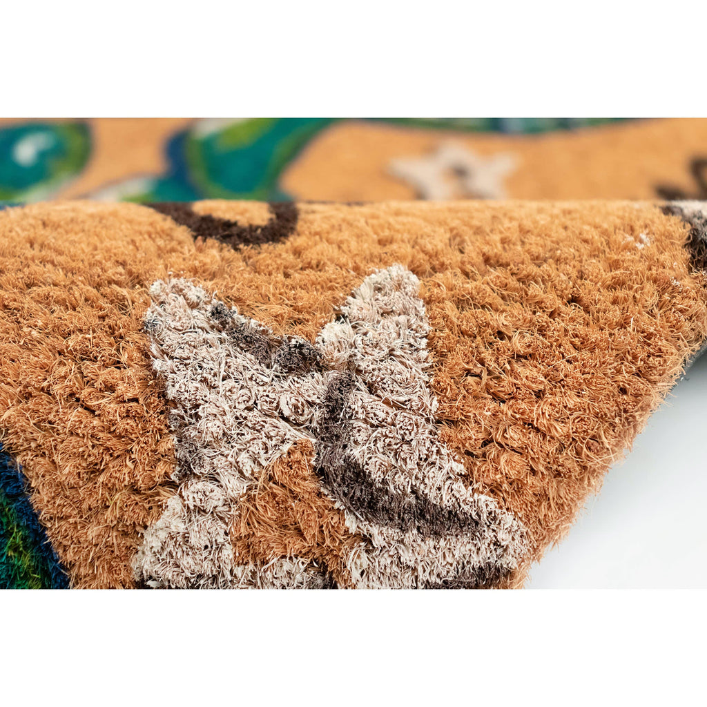 Natura Seaturtle Welcome Coir Doormat with Non-Slip Backing