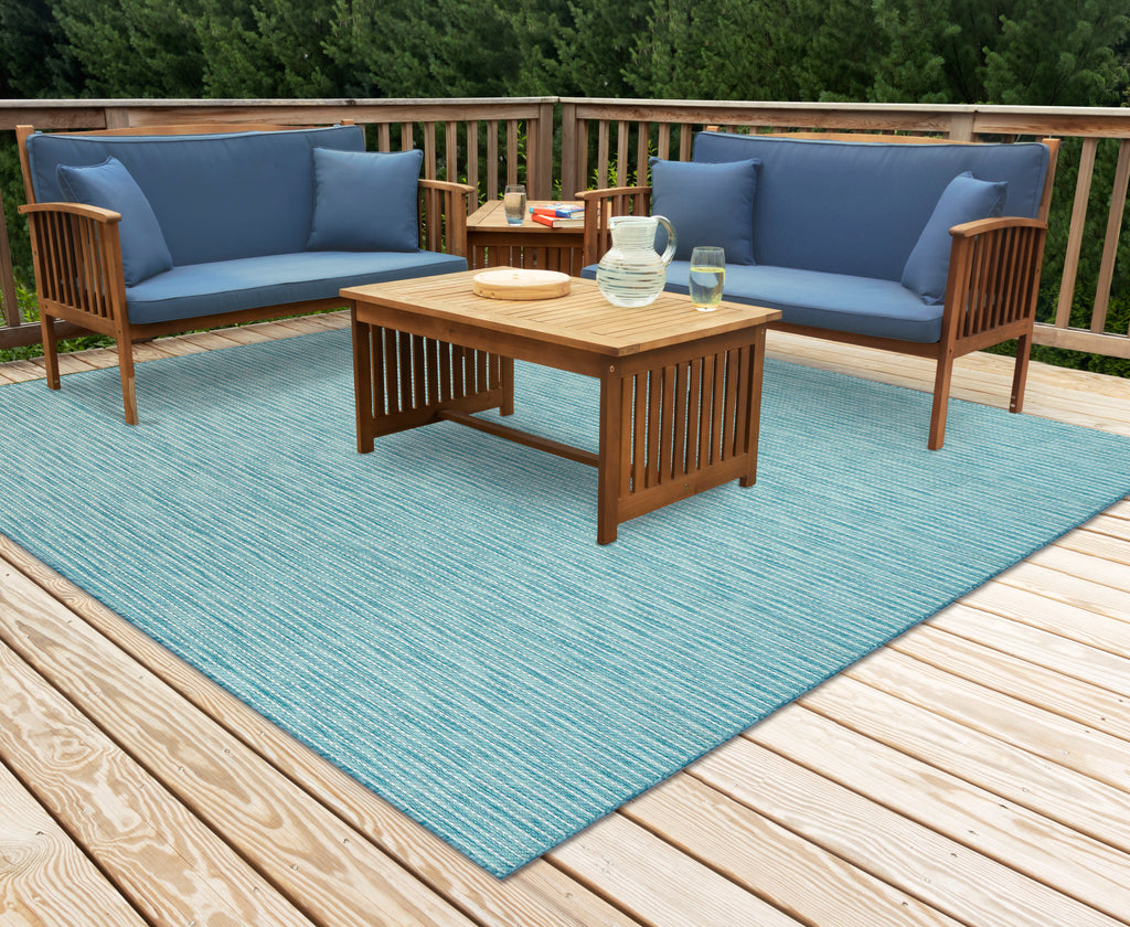 Carmel Texture Stripe Indoor Outdoor Area Rug