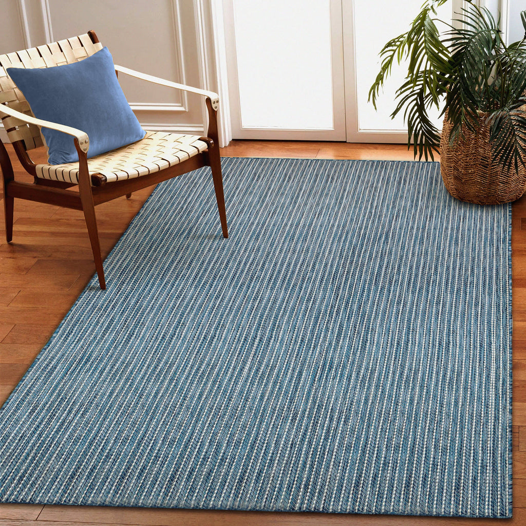 Carmel Texture Stripe Indoor Outdoor Area Rug