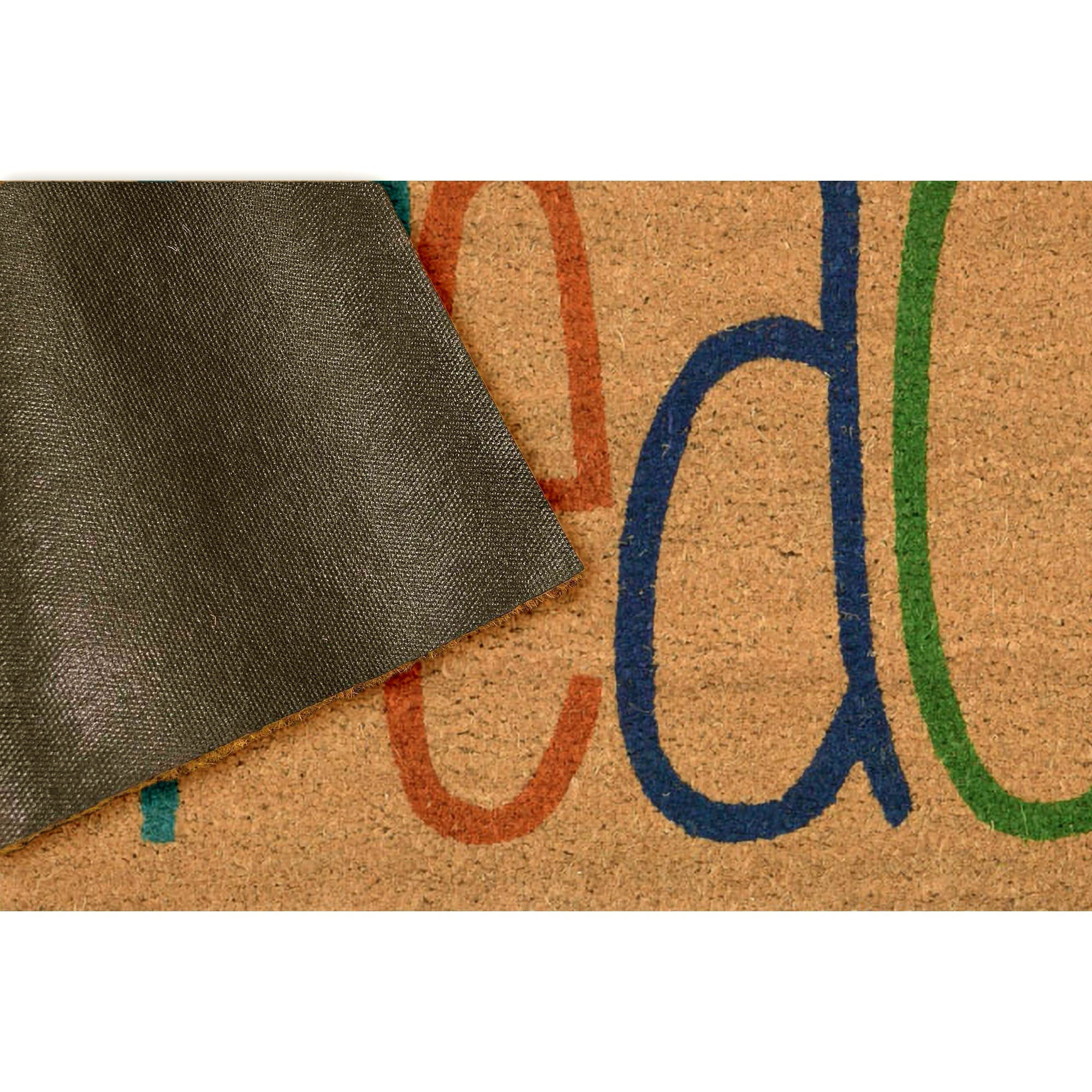 Natura Peace Coir Doormat with Non-Slip Backing
