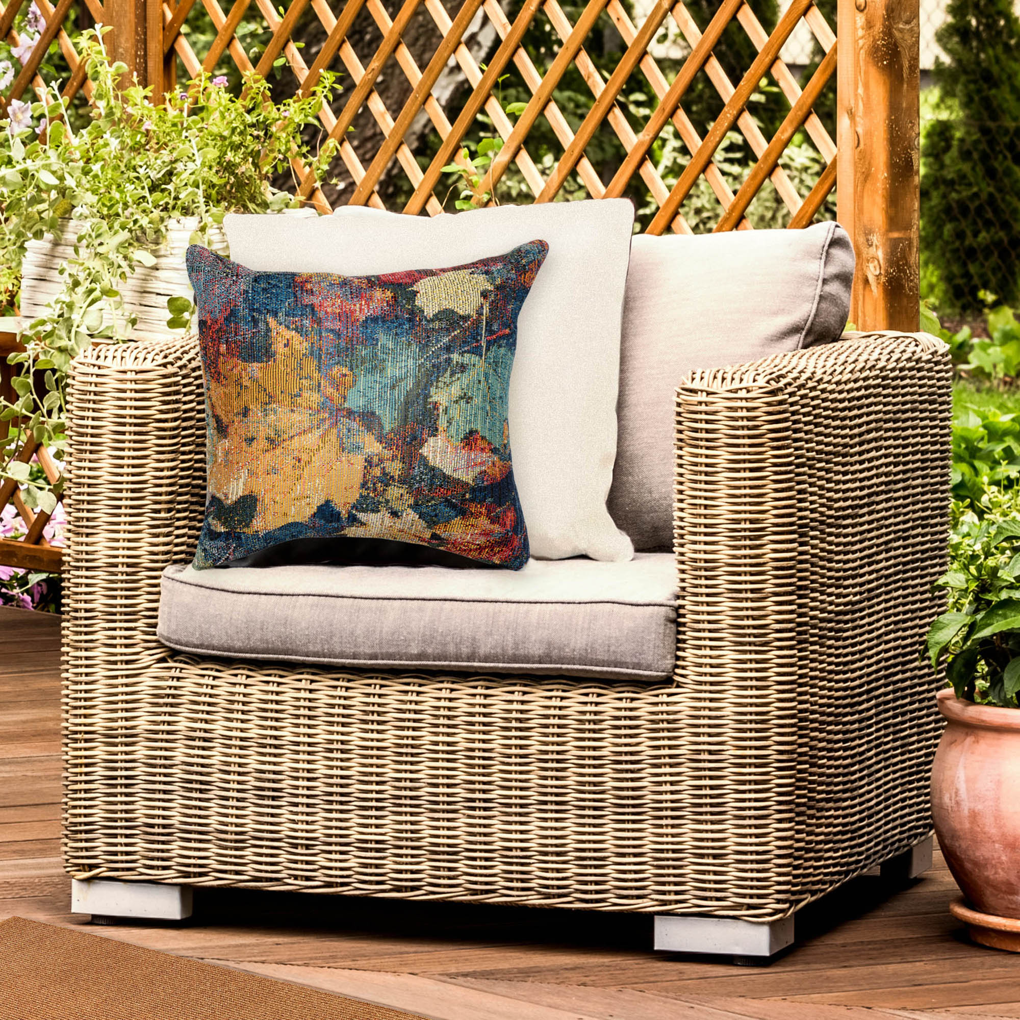 Marina Fall In Love Indoor Outdoor Throw Pillow