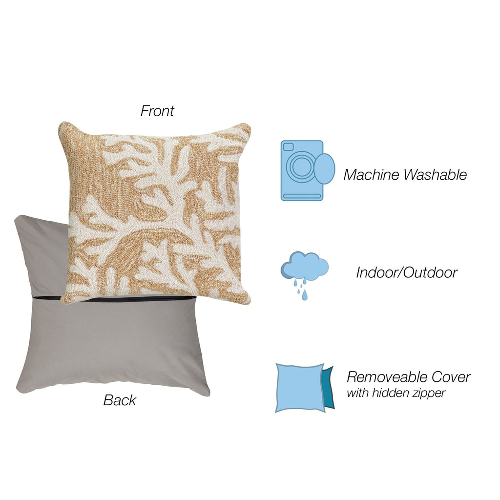 Frontporch Coral Indoor Outdoor Throw Pillow