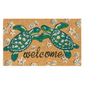Natura Seaturtle Welcome Coir Doormat with Non-Slip Backing