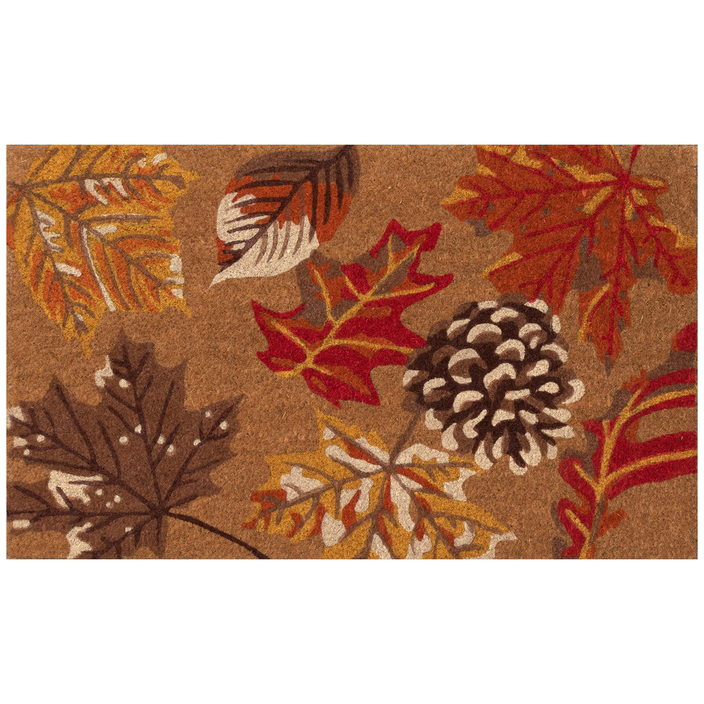 Natura Falling Leaves Coir Doormat with Non-Slip Backing