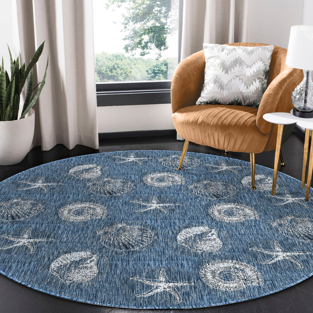 Carmel Shells Indoor Outdoor Area Rug