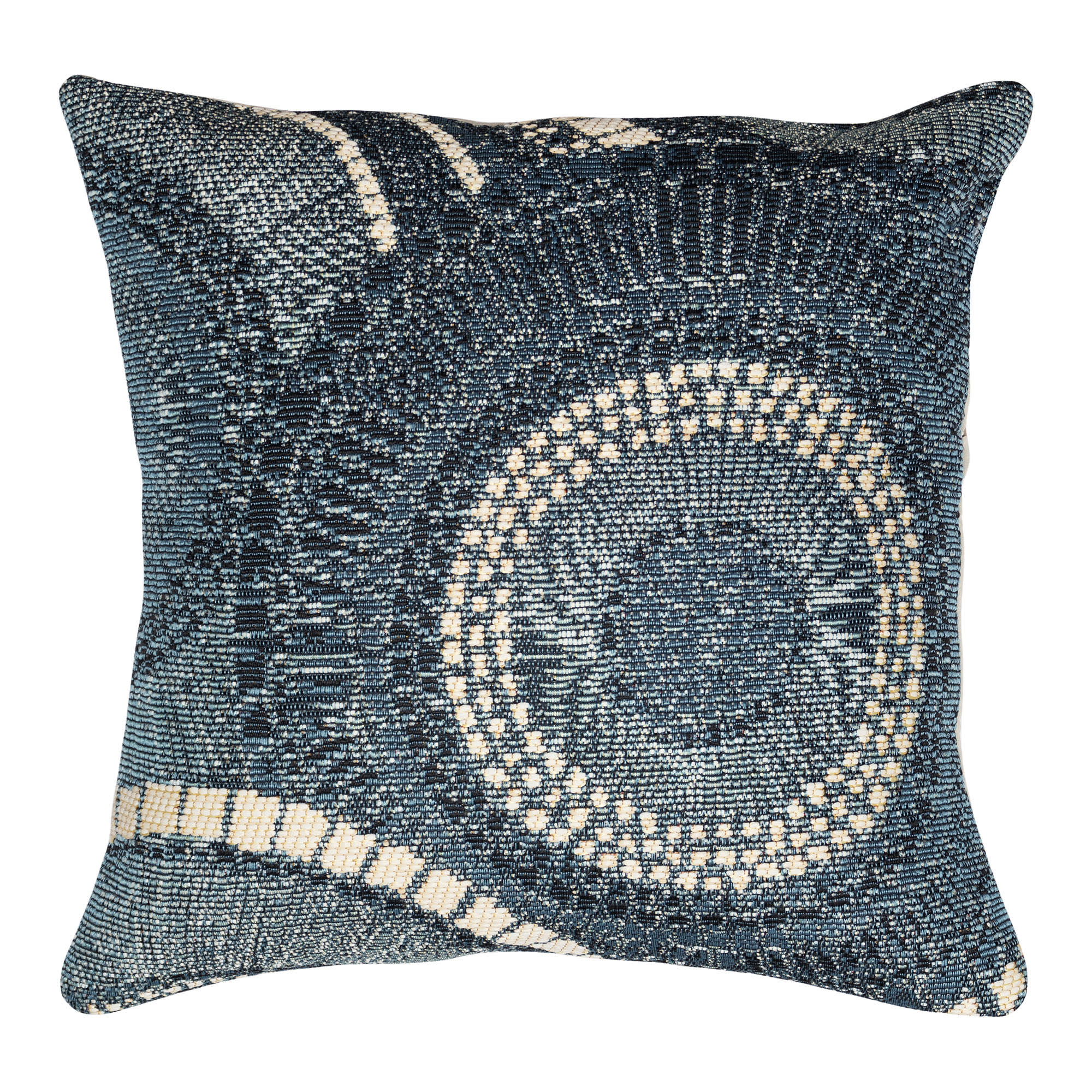 Marina Circles Indoor Outdoor Throw Pillow