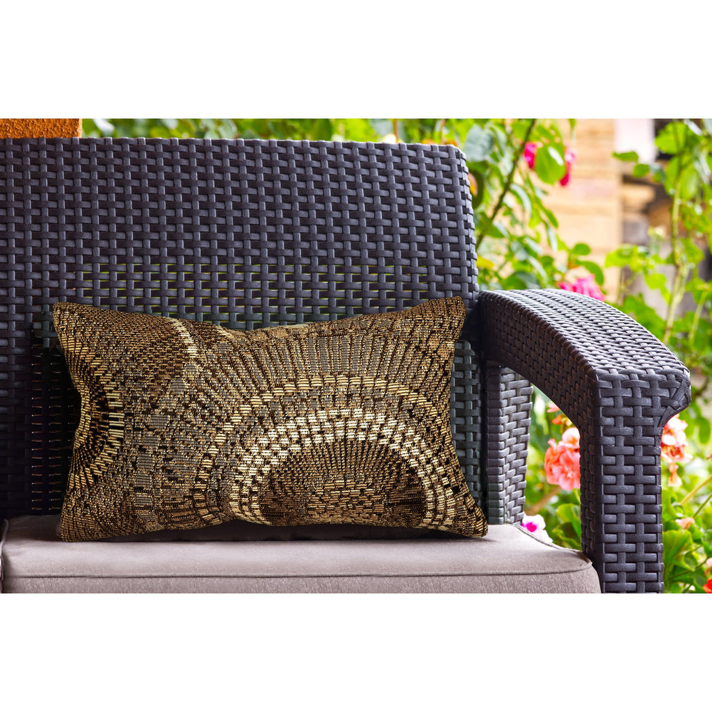 Marina Circles Indoor Outdoor Throw Pillow