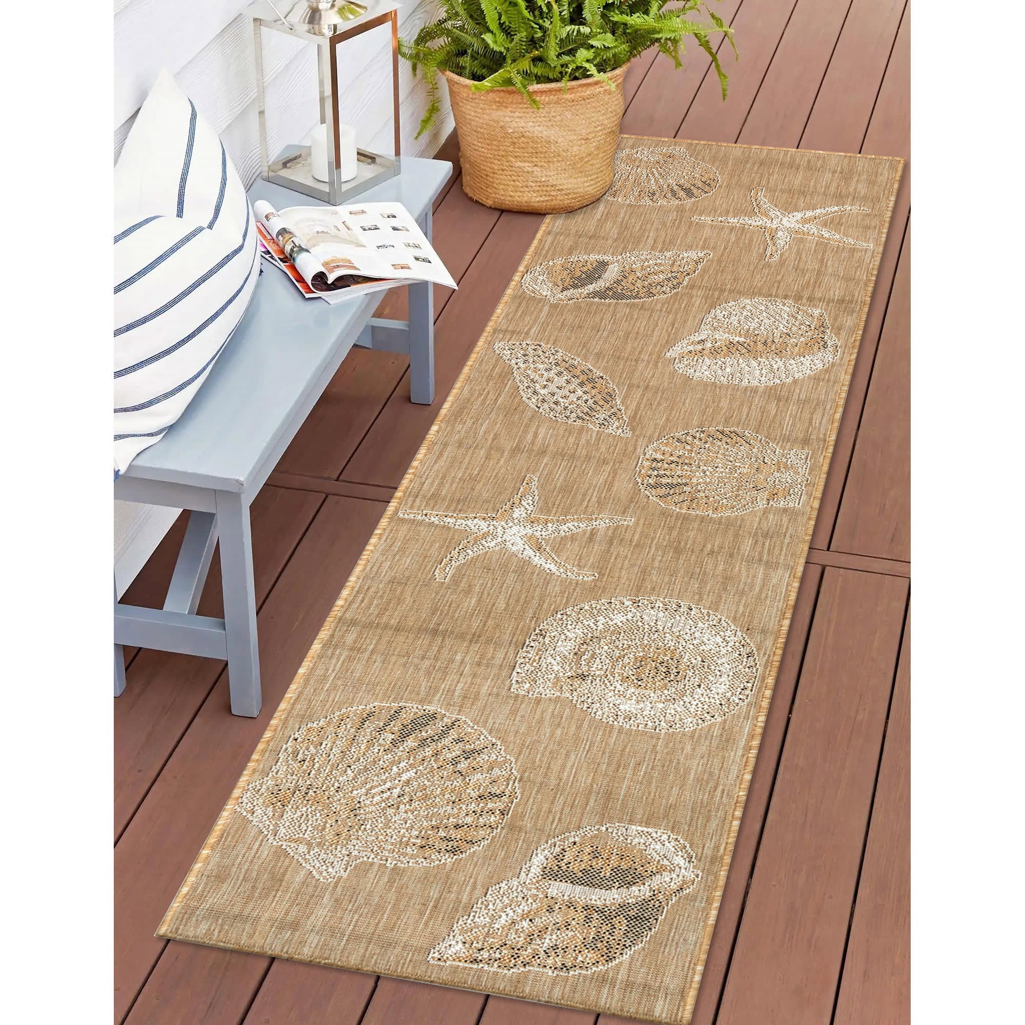 Carmel Shells Indoor Outdoor Area Rug
